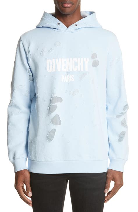 givenchy destroyed hoodie replica|givenchy refracted embroidered hoodie.